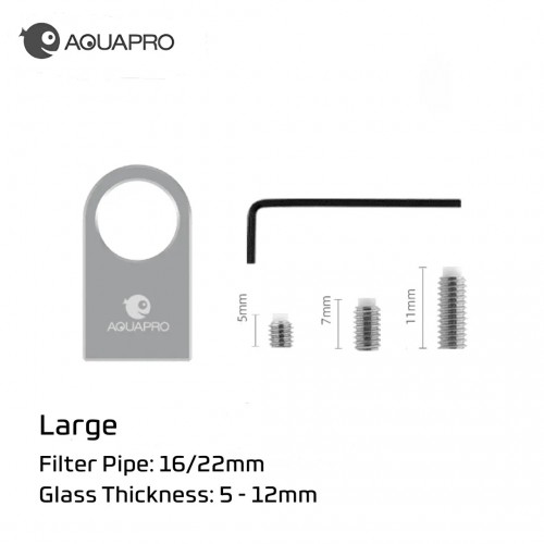 Aquapro Aliminyum Metal Pipe Holder L Tutucu (16/22mm)